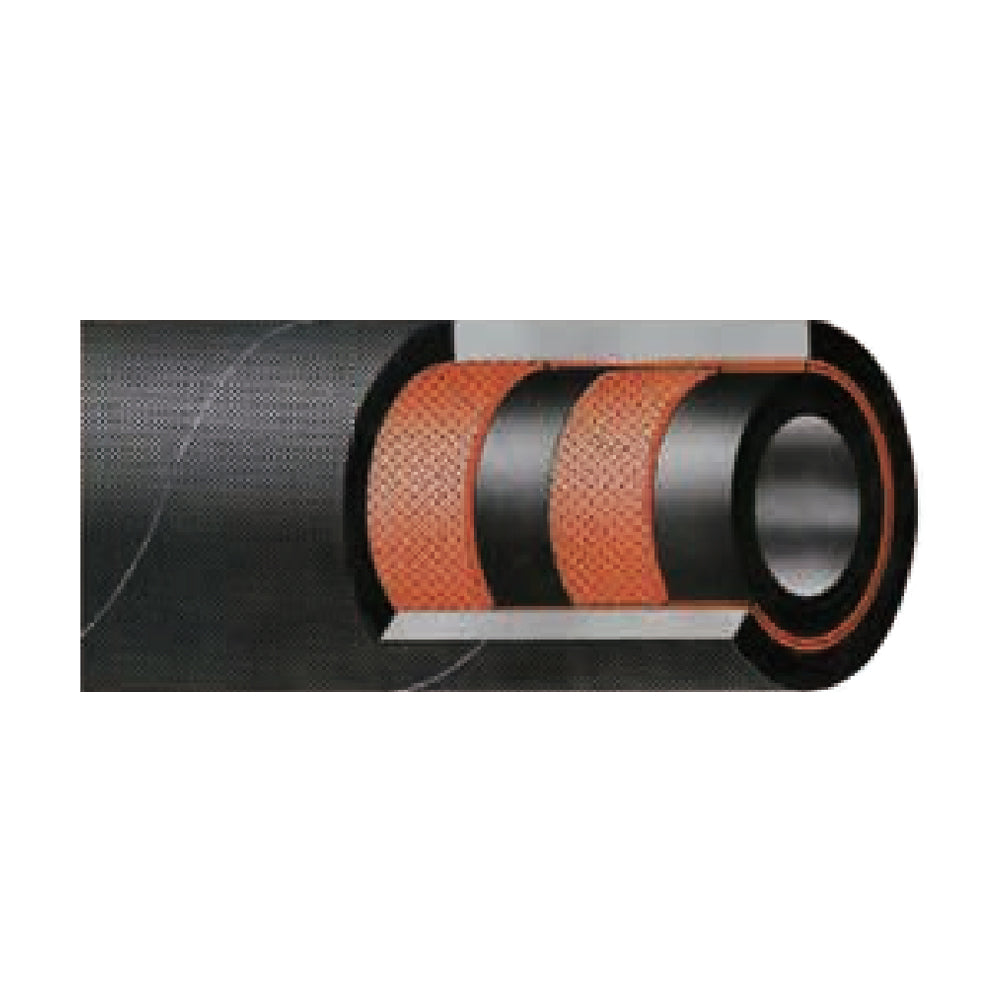 Double Fiber Braid, Rubber Covered Hose -EN 854 2TE