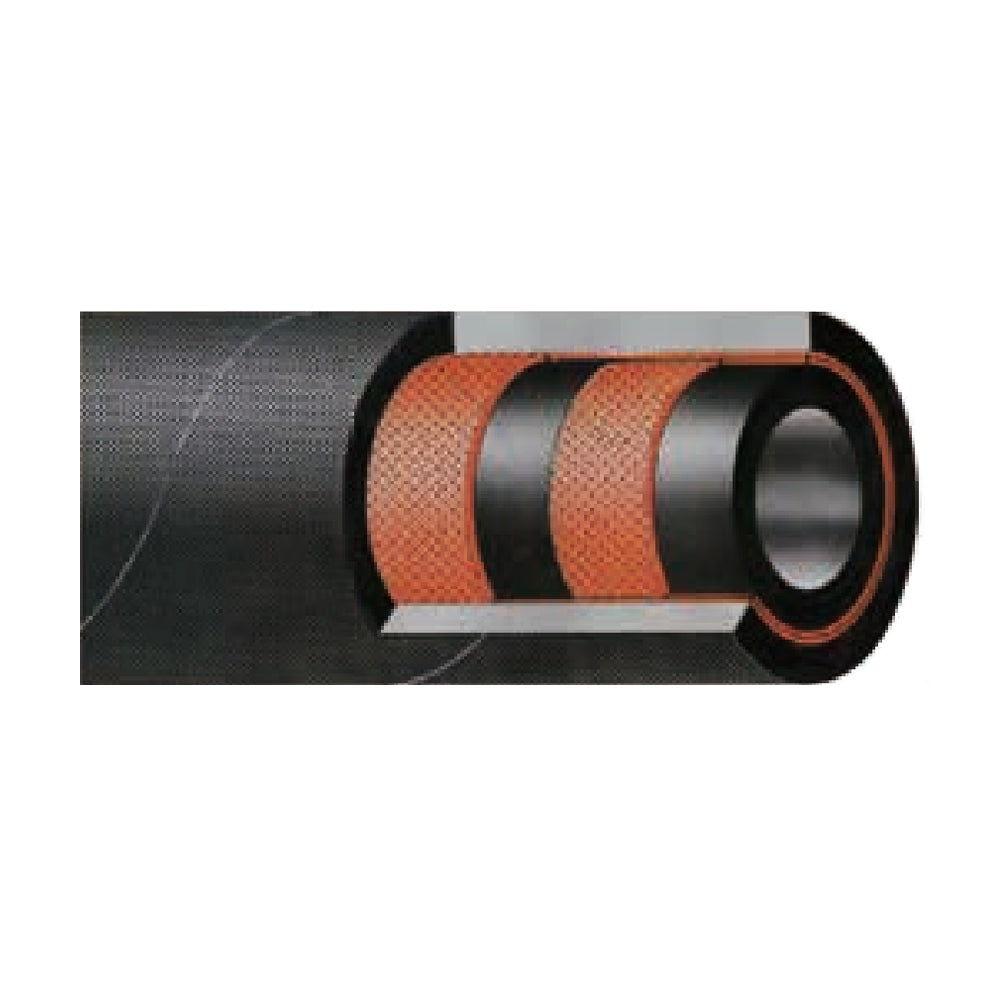 Double Fiber Braid, Rubber Covered High Pressure Hose -EN 85